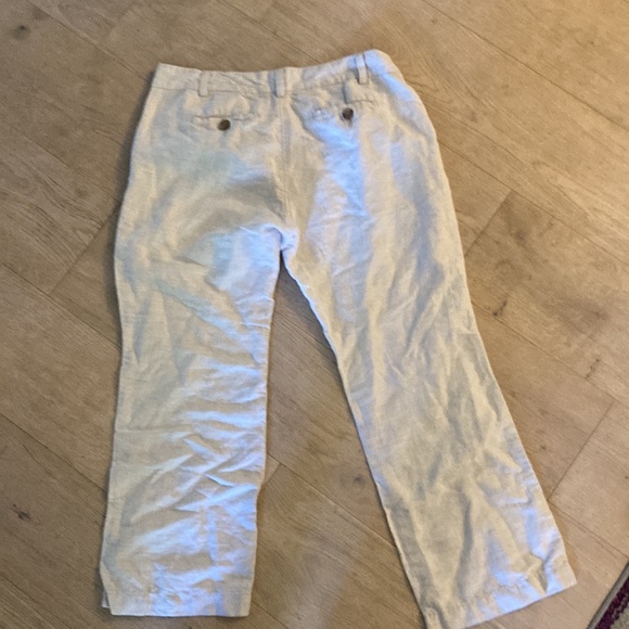 Banana Republic Linen Flowy Wide legged pants size 8 petite - Picture 3 of 3